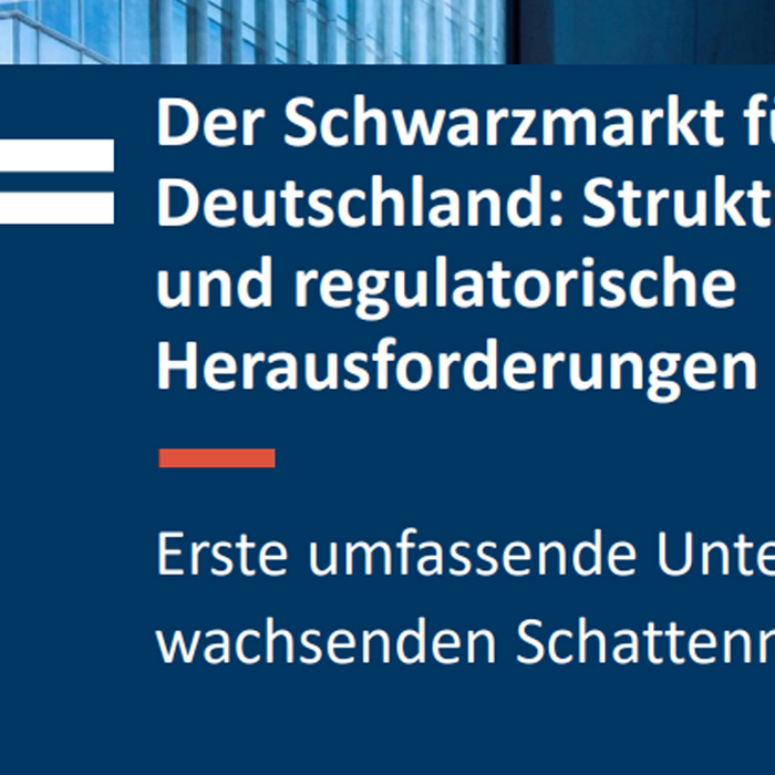 Grafische Darstellung des Studientitels: "Der Schwarzmarkt für E-Zigaretten in Deutschland: Strukturen, Dynamiken und regulatorische Herausforderungen. Img