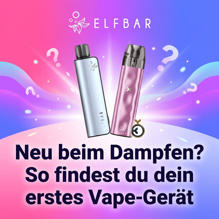 Neu beim Dampfen? So findest du dein erstes Vape-Gerät Img