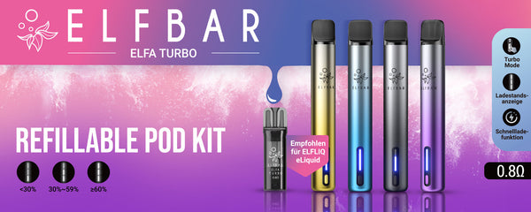 ELFA TURBO KIT: Hebe Dein Vaping-Erlebnis auf das nächste Level