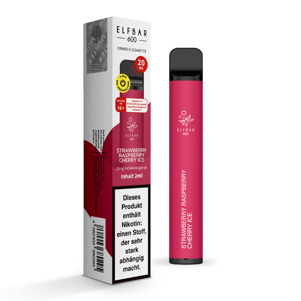 ELFBAR 600 Strawberry Raspberry Cherry Ice