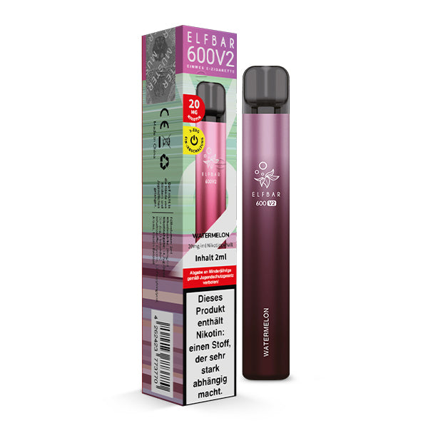 Wassermelone V2 Einweg Vape | Bis zu 600 Zge | Pink-Lila Wassermelone V2 Einweg Vape | Bis zu 600 Zge | Pink-Lila