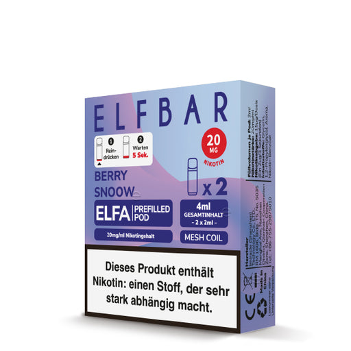 ELFA Prefilled Pods | Prefilled pods with nicotine for ELFA-Series ELFA Prefilled Pods | Prefilled pods with nicotine for ELFA-Series