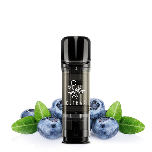 ELFA Pod Blaubeere mit frischen Beeren, Elfbar, 2x2ml, 20mg Nikotin, Mesh Coil, Produktbild.
