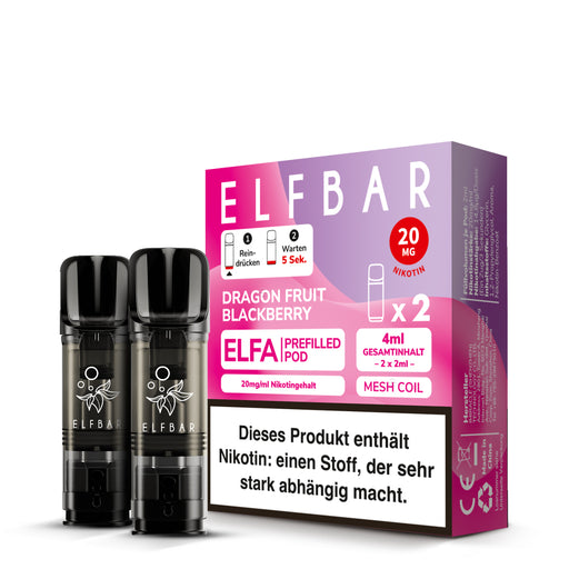 ELFA Prefilled Pods | Prefilled pods with nicotine for ELFA-Series ELFA Prefilled Pods | Prefilled pods with nicotine for ELFA-Series