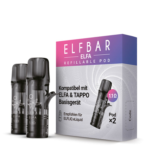 ELFBAR Refillable pods for ELFA & ELFX | Refillable Replacement Pods ELFBAR Refillable pods for ELFA & ELFX | Refillable Replacement Pods