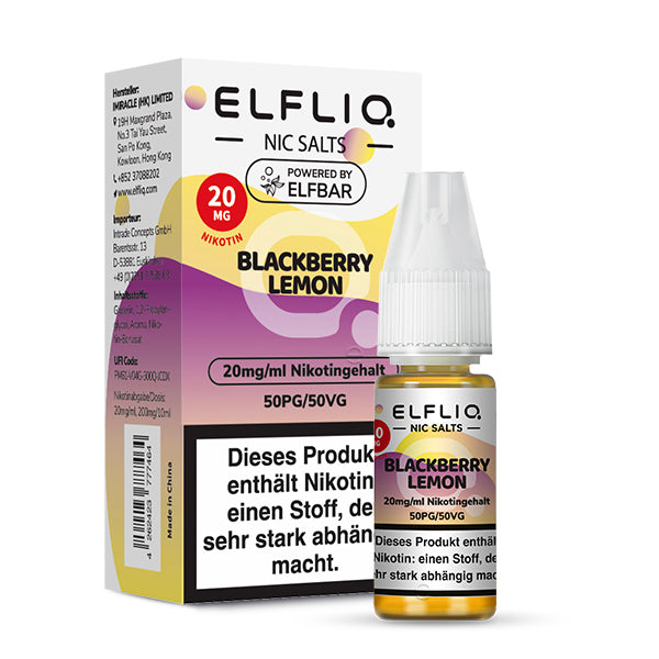 ELFLIQ Blackberry Lemon Nikotinsalz Liquid