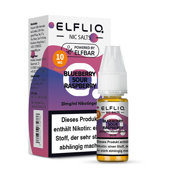 ELFLIQ Blueberry Sour Raspberry Nikotinsalz Liquid