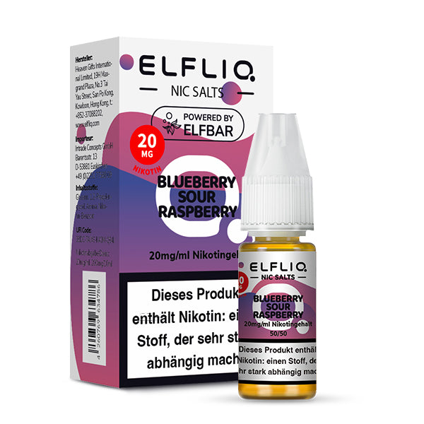ELFLIQ Nikotinsalz | Blaubeere & Saure Himbeere | 10ml ELFLIQ Nikotinsalz | Blaubeere & Saure Himbeere | 10ml