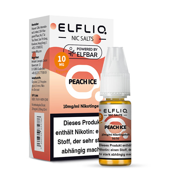 ELFLIQ Peach Ice Nikotinsalz Liquid