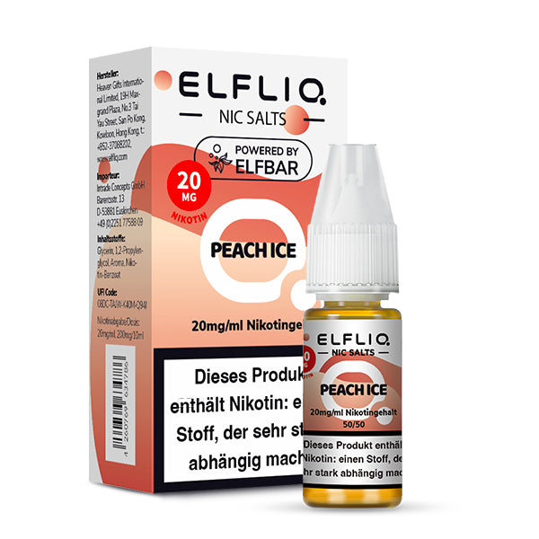 ELFLIQ Peach Ice Nikotinsalz Liquid