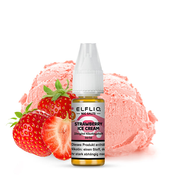 ELFLIQ Strawberry Ice Cream Nikotinsalz Liquid