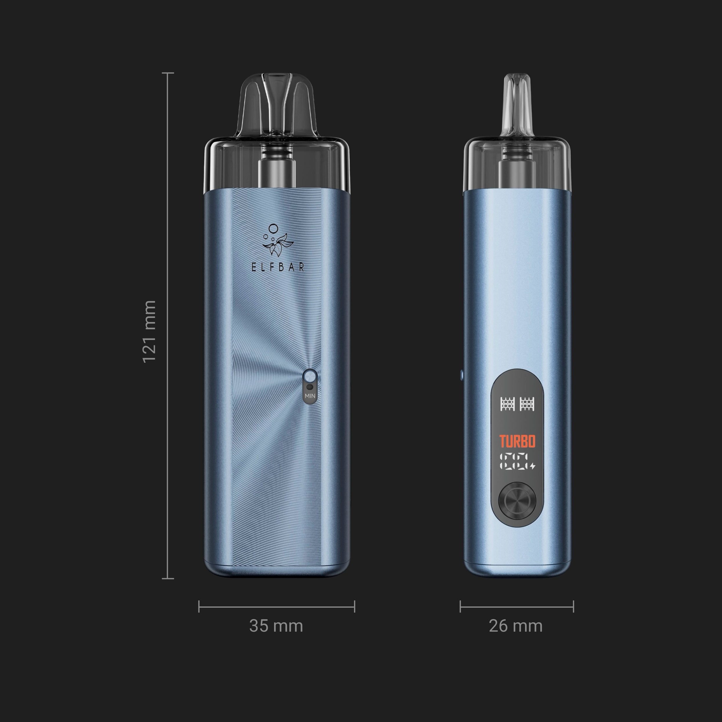 Elfx Kit ELFBAR ELFX Mega Kit Cyan | Big-Puff Open Pod System