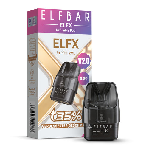 ELFX Refillable Pods V2.0 0.8 Ω (Leer-Pods)