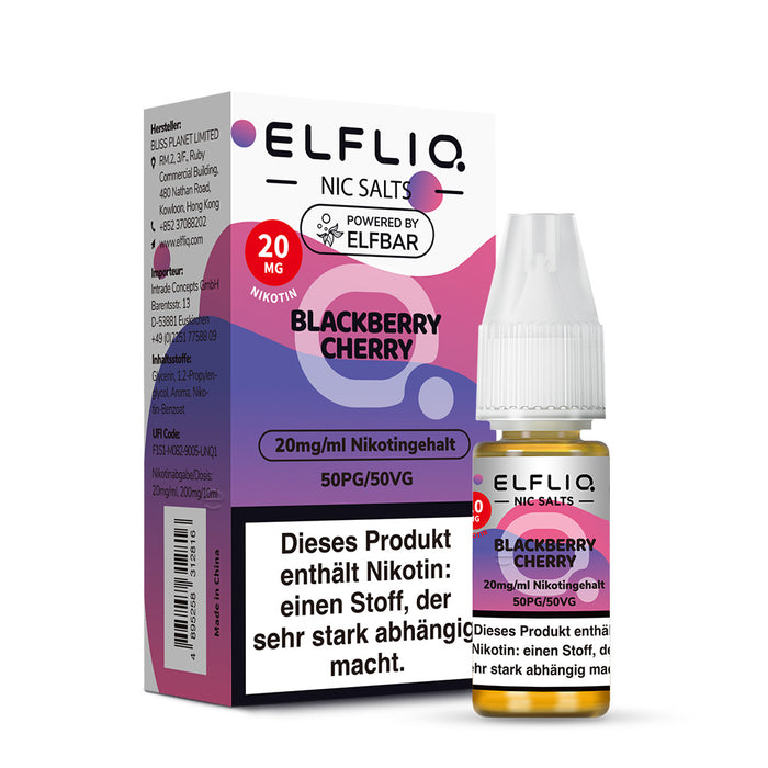 ELFLIQ Blackberry Cherry Nikotinsalz Liquid Img
