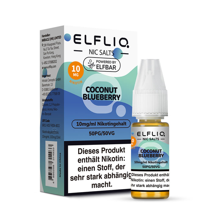 ELFLIQ Coconut Blueberry Nikotinsalz Liquid Img