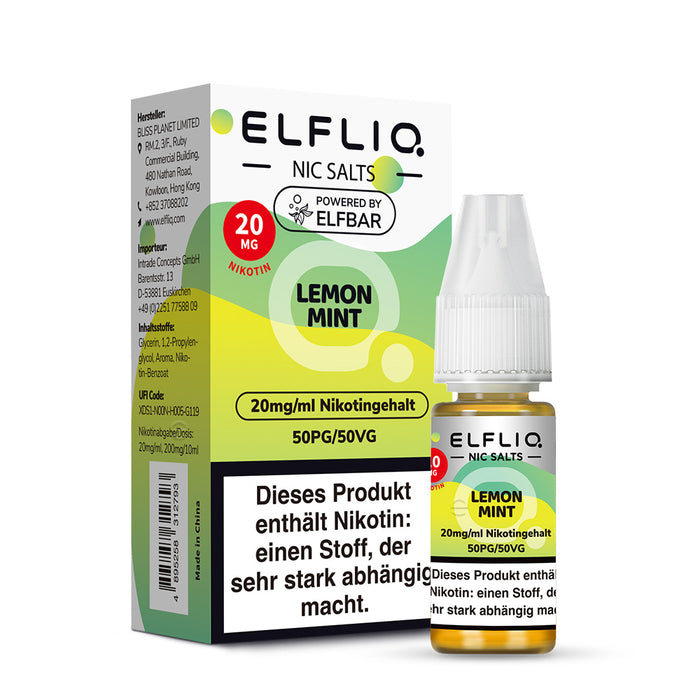 ELFLIQ Lemon Mint Nikotinsalz Liquid Img